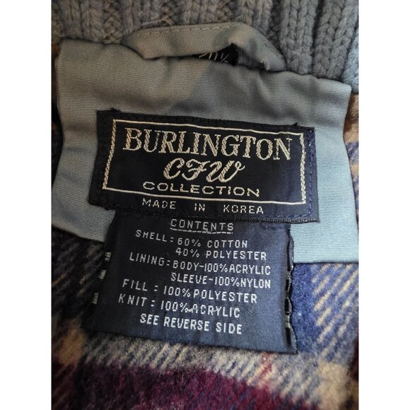 Burlington AFW Collection Hooded Flannel Lined Coat 2x - Picture 4 of 7